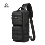Men's Xmas Gift Waterproof Oxford Chest Bag Crossbody Bag Large Capacity Outdoor Travel Bag - Image 5