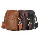 New Men's Cow Leather Crossbody Bag Man Shoulder Bag Casual Male Small Simple Bag For Men - Image 5