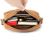 New Men's Cow Leather Crossbody Bag Man Shoulder Bag Casual Male Small Simple Bag For Men - Image 4