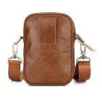 New Men's Cow Leather Crossbody Bag Man Shoulder Bag Casual Male Small Simple Bag For Men - Image 3