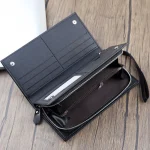 PU Leather Business Style Long Men Wallets Hand Bag Zipper Multi-Function Purse Card & ID Holders - Image 3
