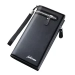PU Leather Business Style Long Men Wallets Hand Bag Zipper Multi-Function Purse Card & ID Holders - Image 5