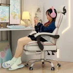 Swivel Mobile Gaming Chair Computer Recliner Luxury Salon Vanity Chair Conference Study Sillon Reclinable Theater Furniture