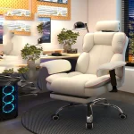 Swivel Mobile Gaming Chair Computer Recliner Luxury Salon Vanity Chair Conference Study Sillon Reclinable Theater Furniture - Image 3