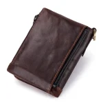 Top Sale 100% Genuine Leather Men Wallet Coin Purse Small Card Holder PORTFOLIO Portomonee Male Walet Pocket Coffee Money - Image 2