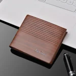 Vintage Men PU leather Wallet Brand Luxury Short Slim Male Purses Money Clip Credit Card Dollar Price Portomonee Carteria - Image 3