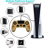 Wireless Bluetooth Gamepad Joystick For PS4 Controller With Dual Shock And 6-Axis Gyroscope - Graffiti Limited Edition - Image 6