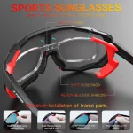 X-TIGER Photochromic Cycling Glasses Men Women Polarized Bicycle Sunglasses Sports Cycling Running Driving Fishing Glasses - Image 4