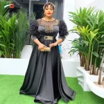 MD Plus Größe Afrikanische Hochzeit Party Luxus Kleider Für Frauen 2025, Dashiki Ankara Abendkleid Türkei Outfit Robe Afrika Kleidung - Image 3