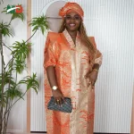 MD 2025 New African Dress Women Fashion Elegant Clothing Plus Size For Summer Wedding Party Boubou Djellaba Dressing Muslim Robe - Image 2