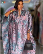 MD 2025 New African Clothes For Women Kaftan Dress Fashion Party Dress Vintage Summer Gown Casual Vestidos Muslim Robe BouBou - Image 2