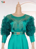 MD Plus Größe Afrikanische Hochzeit Party Luxus Kleider Für Frauen 2025, Dashiki Ankara Abendkleid Türkei Outfit Robe Afrika Kleidung - Image 6