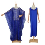 MD African Lace Dresses For Women Fashion Muslim Ramadan Wedding Outfit Gowns Plus Size Dress Dashiki Ankara Robe Africains - Image 4