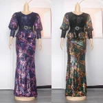 MD Luxury Sequined Dresses For African Ladies Clothing Turkey Gown Bodaycon Mermaid Elegant Birthday Party Long Dress 2024 2025 - Image 4