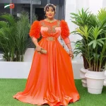 MD Plus Größe Afrikanische Hochzeit Party Luxus Kleider Für Frauen 2025, Dashiki Ankara Abendkleid Türkei Outfit Robe Afrika Kleidung - Image 2